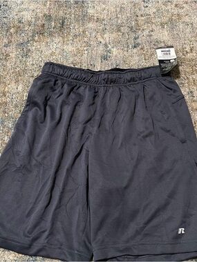 Russell Athletic Men's Mesh Athletic Shorts - Charcoal Gray